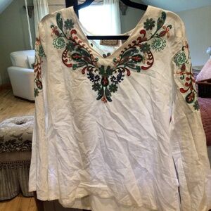 Lifestyle embroidered top